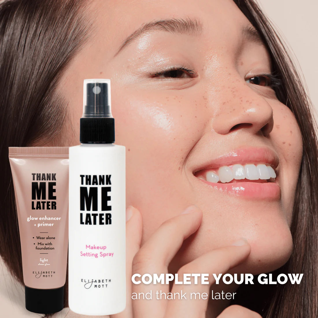 Thank Me Later Glow Enhancer & Primer by Elizabeth Mott - 30g