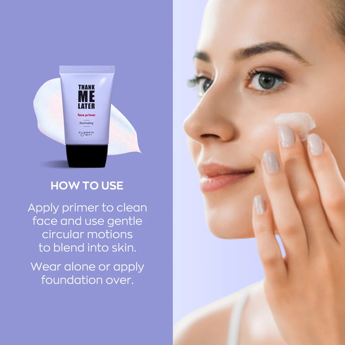 Thank Me Later Illuminating Face Primer by Elizabeth Mott - 30g