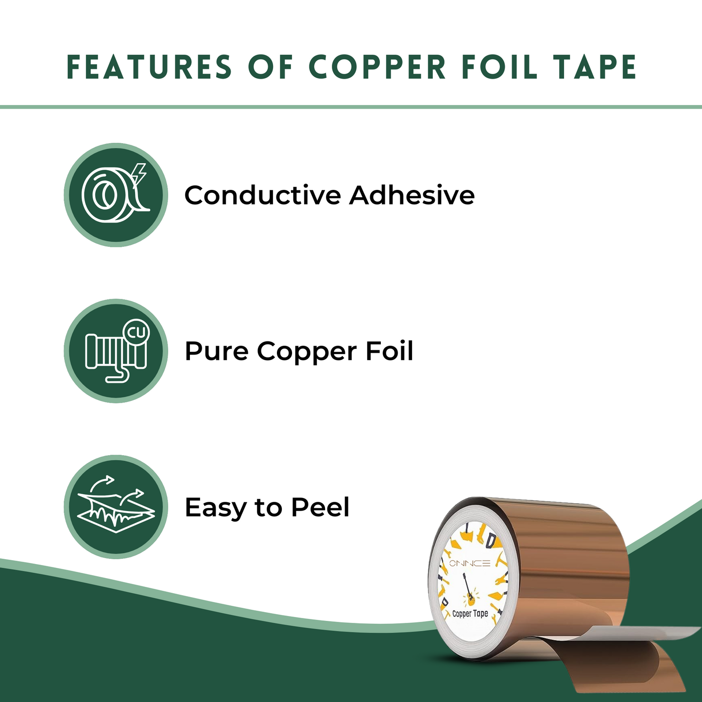 Copper Foil Tape by ONNCE