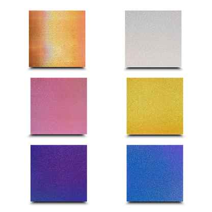 Holographic Sparkle Adhesive Vinyl Sheets by ONNCE, 12 x 11 Inch, 8-Pack
