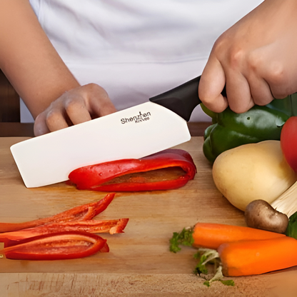 Ceramic Vegetable Cleaver by Shenzhen Knives – 6-Inch