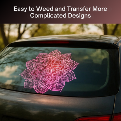 Holographic Permanent Vinyl Sheets by ONNCE, 12 x 11 Inch, 10-Pack