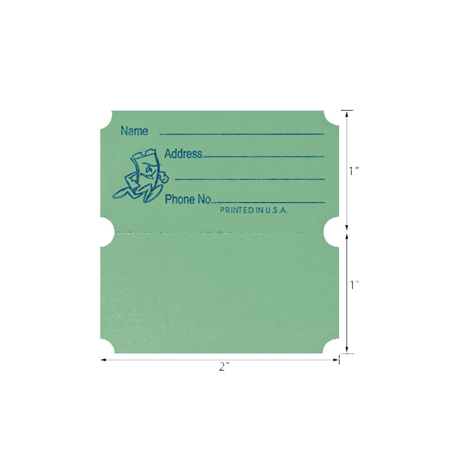 Raffle/Party Tickets with Built-In Dispenser by ONNCE | Double Roll of 1000 | Set of 3 Colors: Green, Red, Yellow