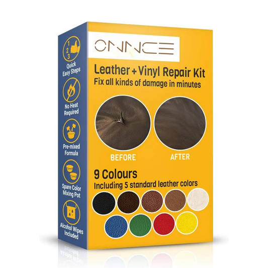 Leather and Vinyl Repair Kit - 5 Patches for Color Matching