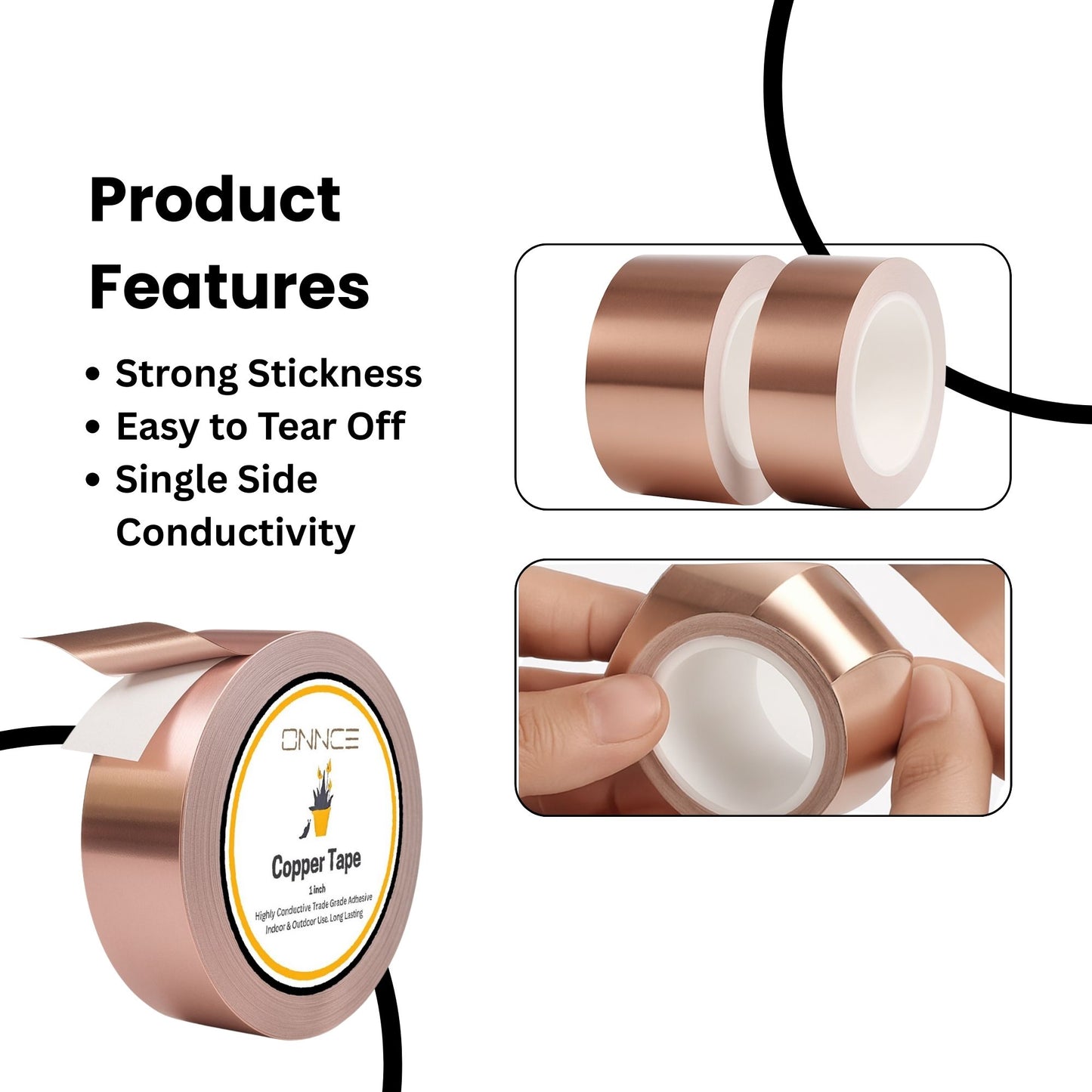 Copper Foil Tape by ONNCE