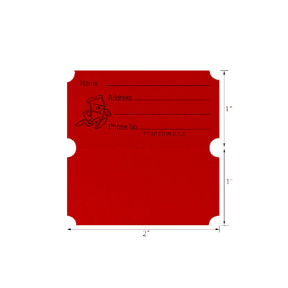 Raffle/Party Tickets with Built-In Dispenser by ONNCE | Double Roll of 1000 | Set of 3 Colors: Green, Red, Yellow