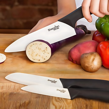Ceramic Knife Set by Shenzhen Knives –3-Piece