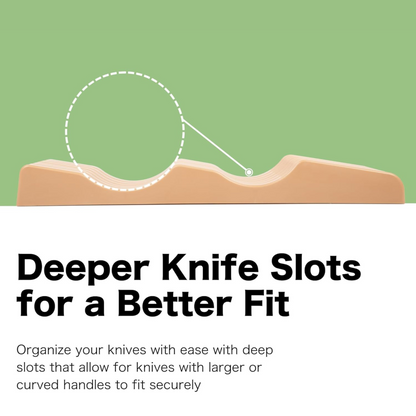 In-Drawer Plastic Knife Block by Shenzhen Knives – Large, 11 Slot