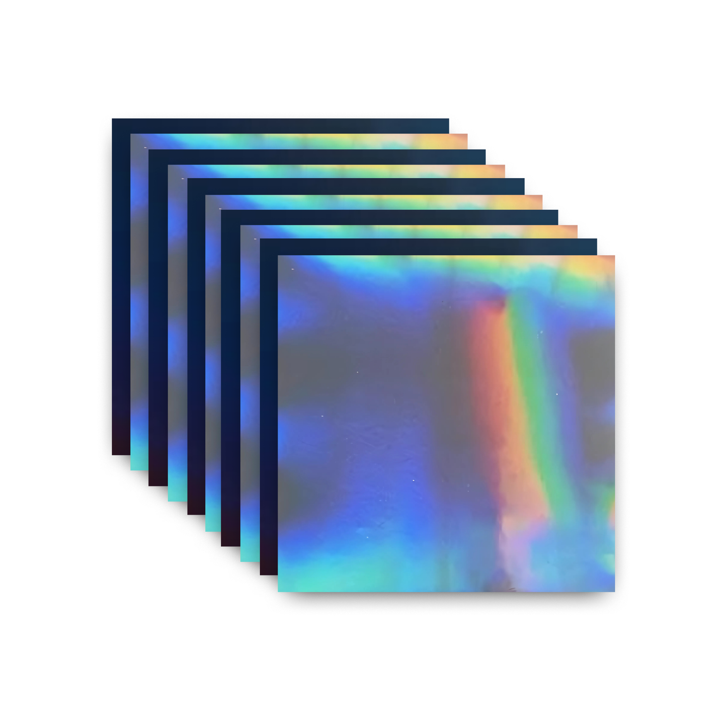 Black Metallic Holographic Vinyl Sheets by ONNCE, 12 x 11 Inch, 10-Pack
