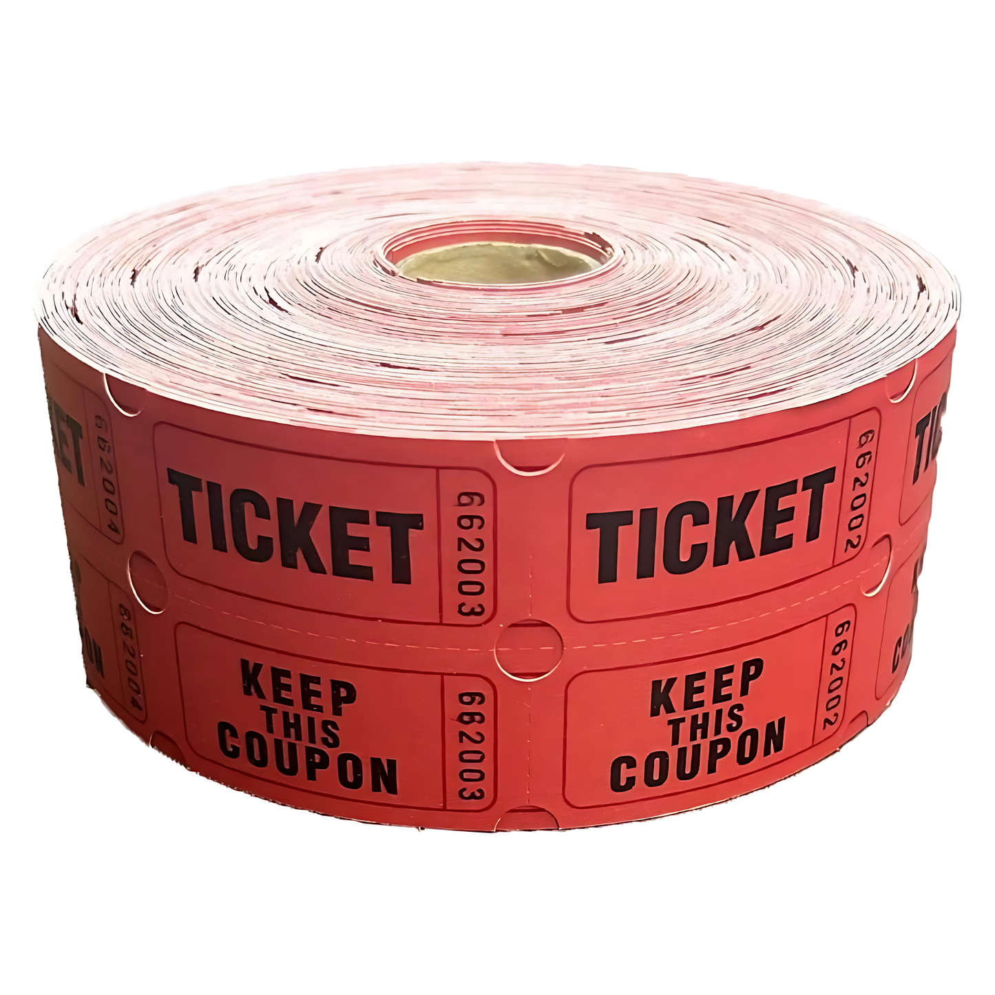 Raffle/Party Tickets with Built-In Dispenser by ONNCE | Double Roll of 1000 | Set of 3 Colors: Green, Red, Yellow