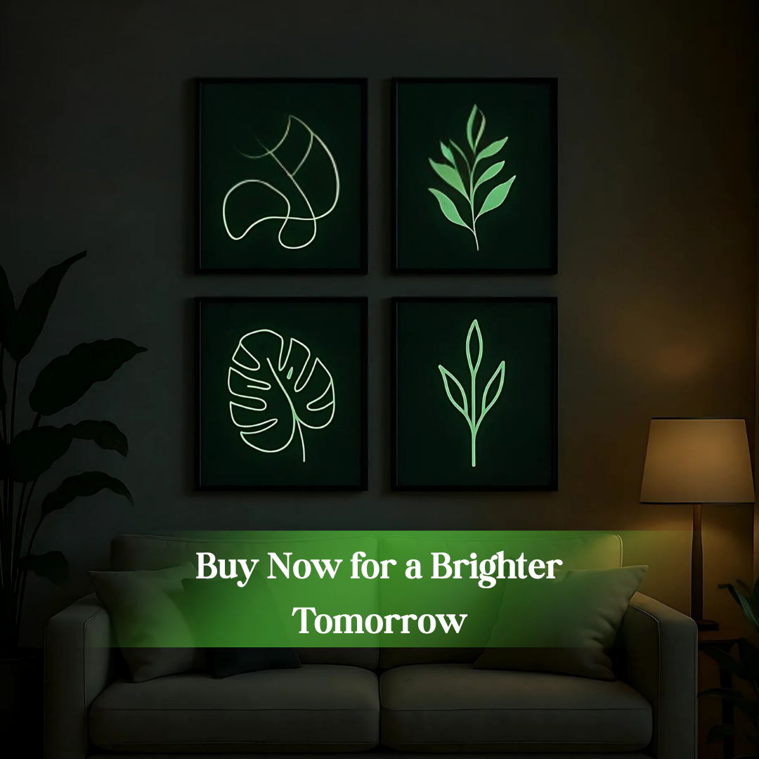 Glow in the Dark Permanent Adhesive Vinyl Sheets by ONNCE, 12 x 11 Inch, 5-Pack