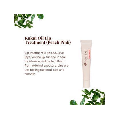 Kukui Lip Oil Treatment Balm for Soothing Dry Lips by Hanalei - 15g