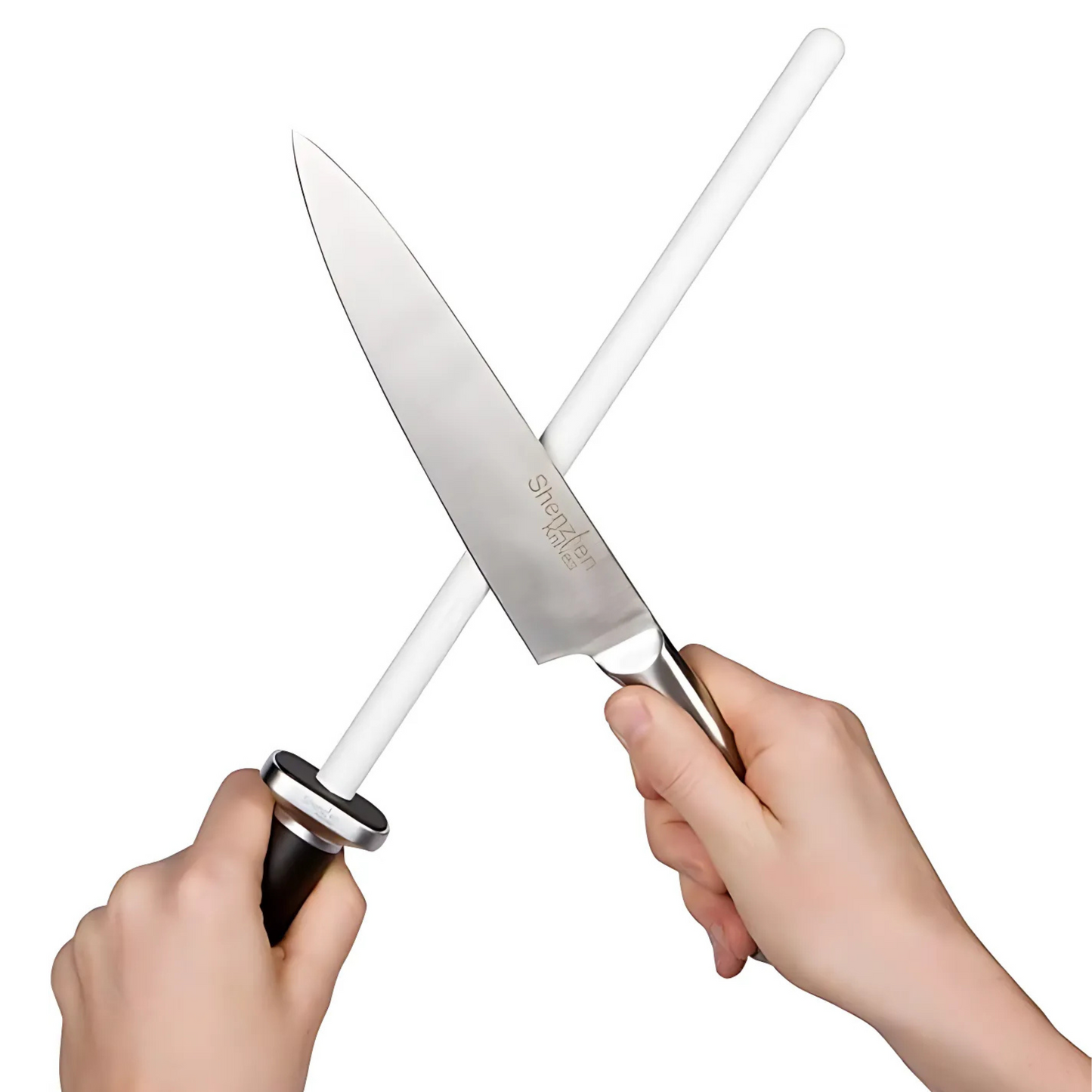 Ceramic Honing Rod by Shenzhen Knives –12-Inch