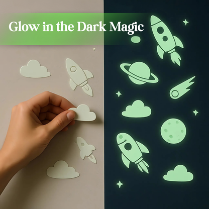 Glow in the Dark Permanent Adhesive Vinyl Sheets by ONNCE, 12 x 11 Inch, 5-Pack