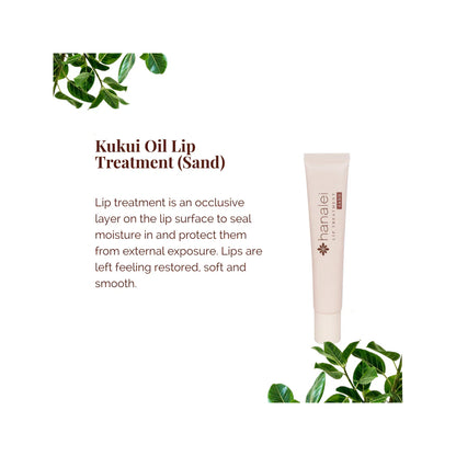 Kukui Lip Oil Treatment Balm for Soothing Dry Lips by Hanalei - 15g