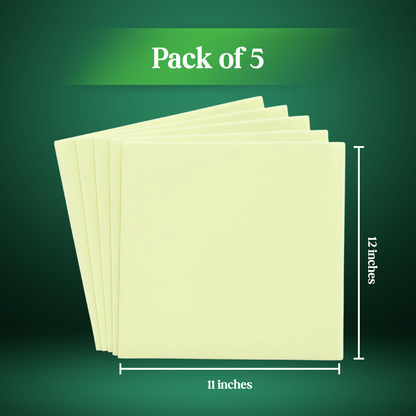 Glow in the Dark Permanent Adhesive Vinyl Sheets by ONNCE, 12 x 11 Inch, 5-Pack