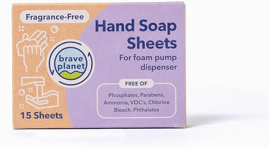 Hand Soap Sheets by Brave Planet, Pack of 15