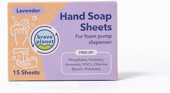 Hand Soap Sheets by Brave Planet, Pack of 15