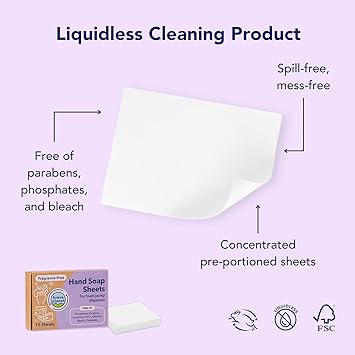 Hand Soap Sheets by Brave Planet, Pack of 15