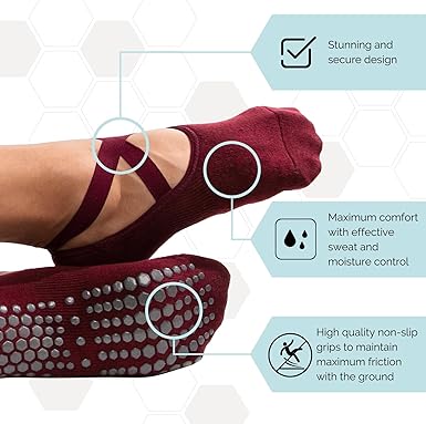 Yoga Non-Slip Socks by Elizabeth Mott