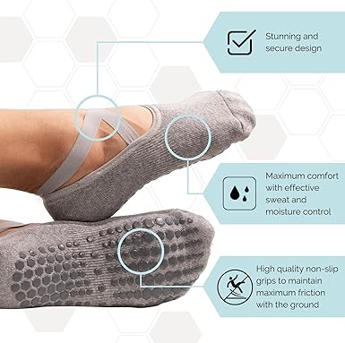 Yoga Non-Slip Socks by Elizabeth Mott
