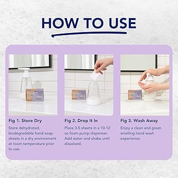 Hand Soap Sheets by Brave Planet, Pack of 15