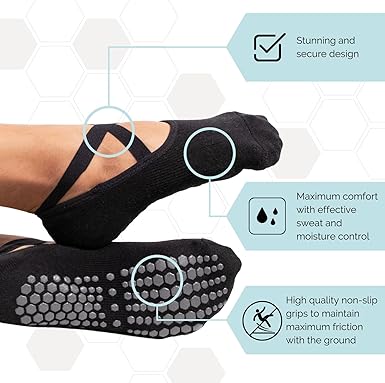 Yoga Non-Slip Socks by Elizabeth Mott
