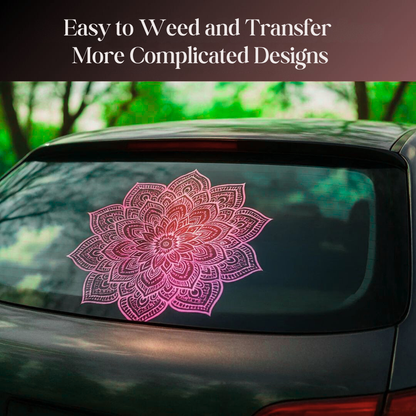 Metallic Opal Holographic Permanent Vinyl by ONNCE, 5.5 x 12 Inch, 20-Pack (5 Colors)