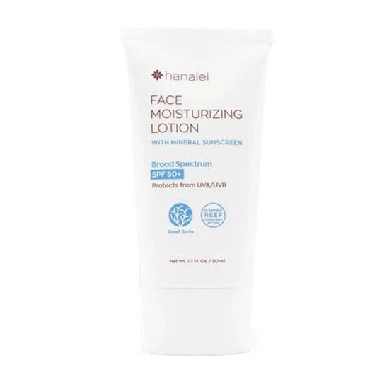 Face Moisturizing Lotion with Mineral Sunscreen SPF 50+ by Hanalei - 50ml
