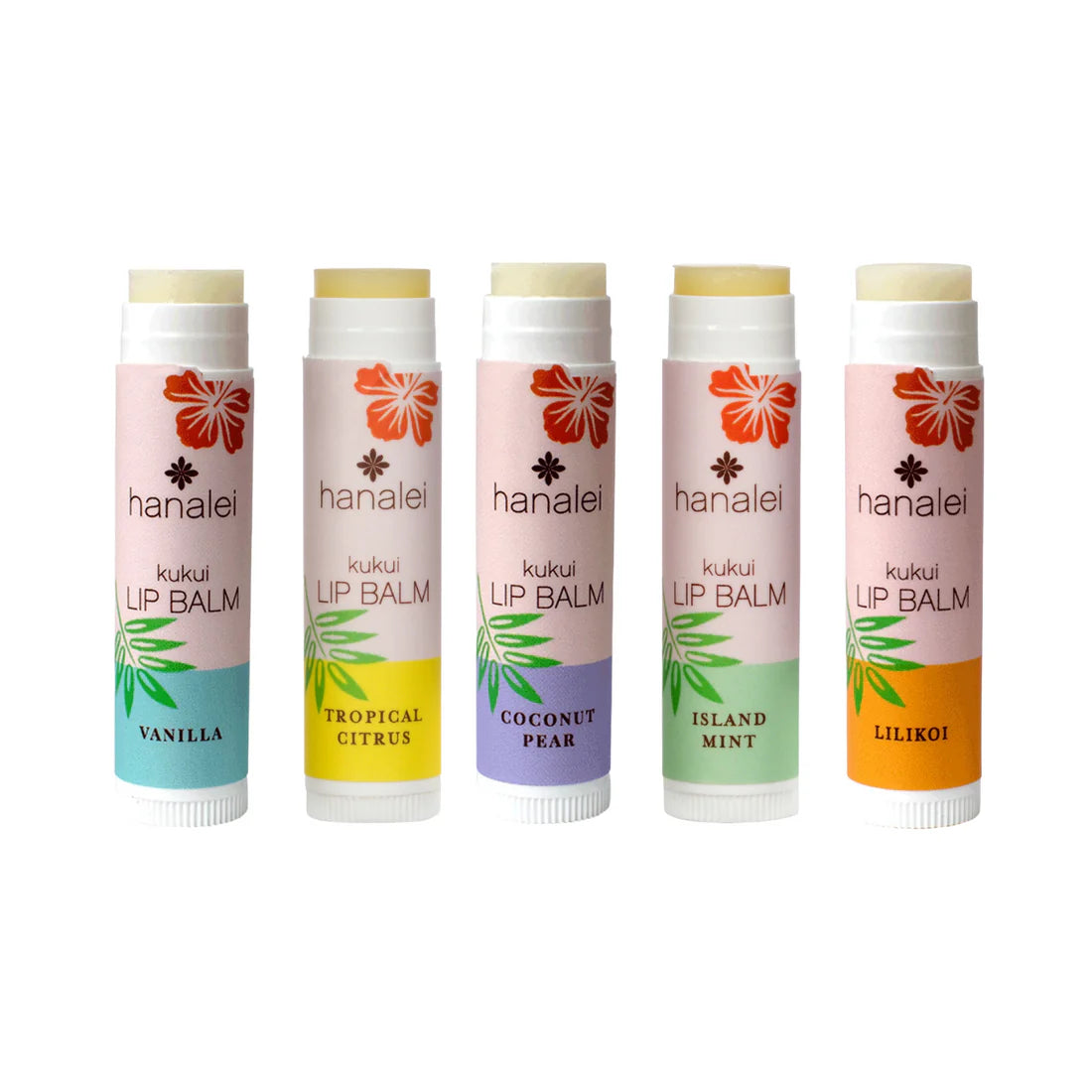 Kukui Lip Balm by Hanalei - Set of 5 (4.25g x 5)