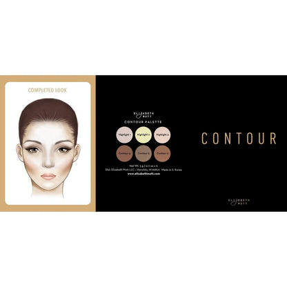 Bronzer Contour Kit & Highlighting Powder by Elizabeth Mott - 6 Shades -18g