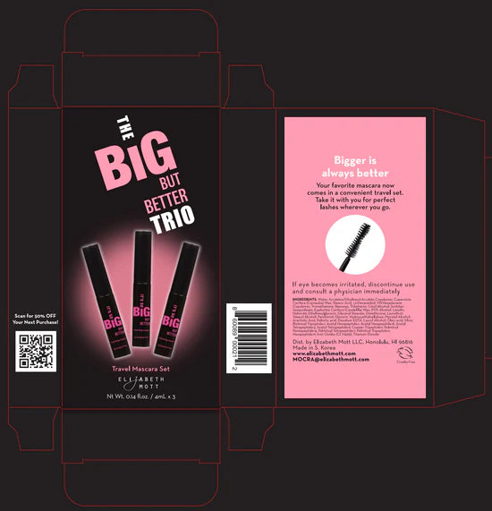 It's So Big But Better Volumizing Mascara  by Elizabeth Mott - Travel Pack (4ml x 3)
