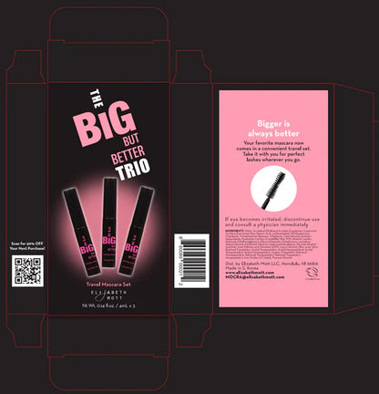It's So Big But Better Volumizing Mascara  by Elizabeth Mott - Travel Pack (4ml x 3)