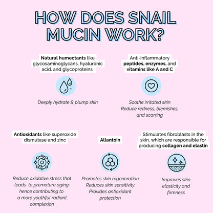 Korean Skincare Snail Mucin Serum by Elizabeth Mott - 100ml