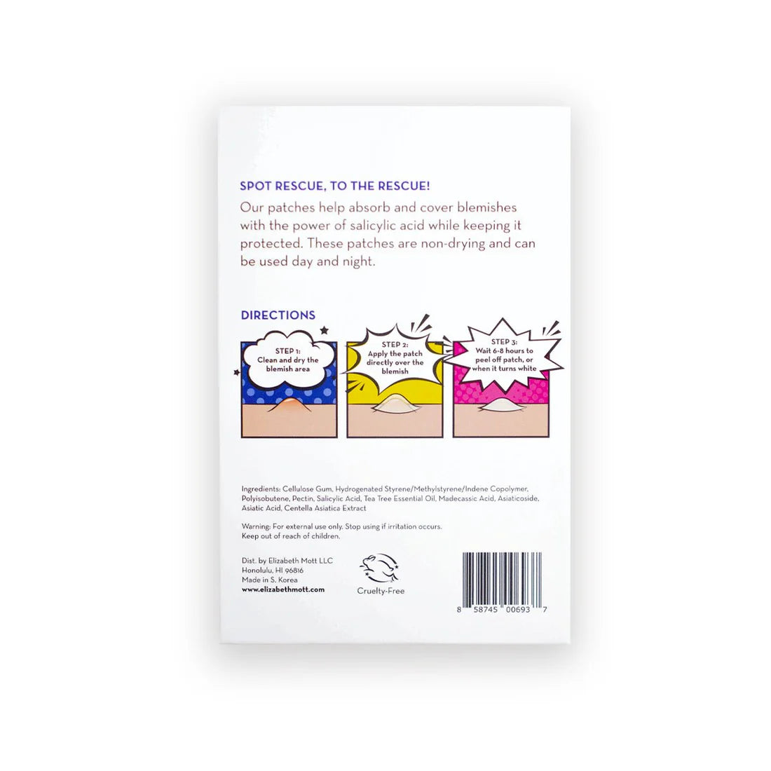 Spot Rescue Blemish Patches by Elizabeth Mott - 36 Patches