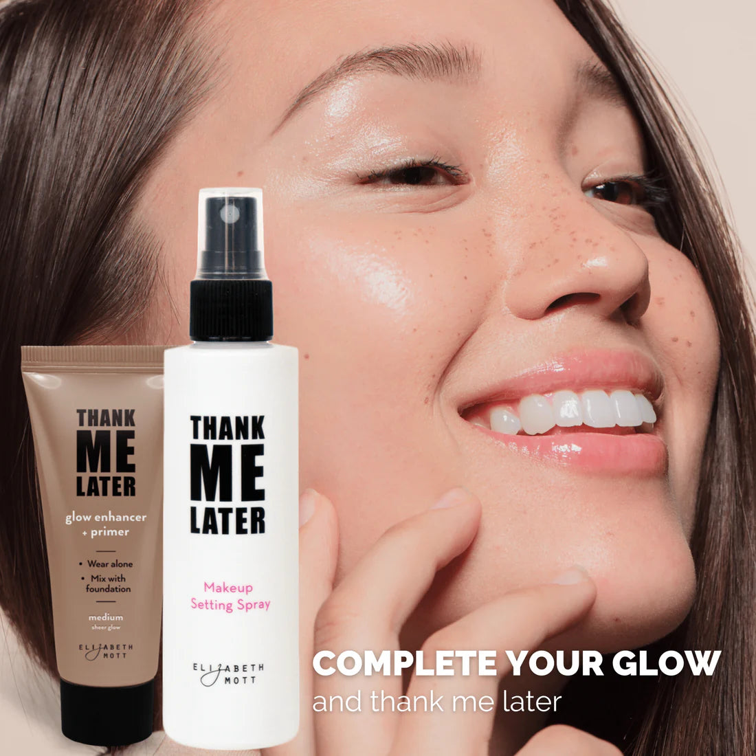 Thank Me Later Glow Enhancer & Primer by Elizabeth Mott - 30g
