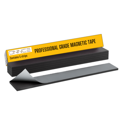 Magnetic Tape Strips by ONNCE, 1.26"" x 1ft , Pack of 5